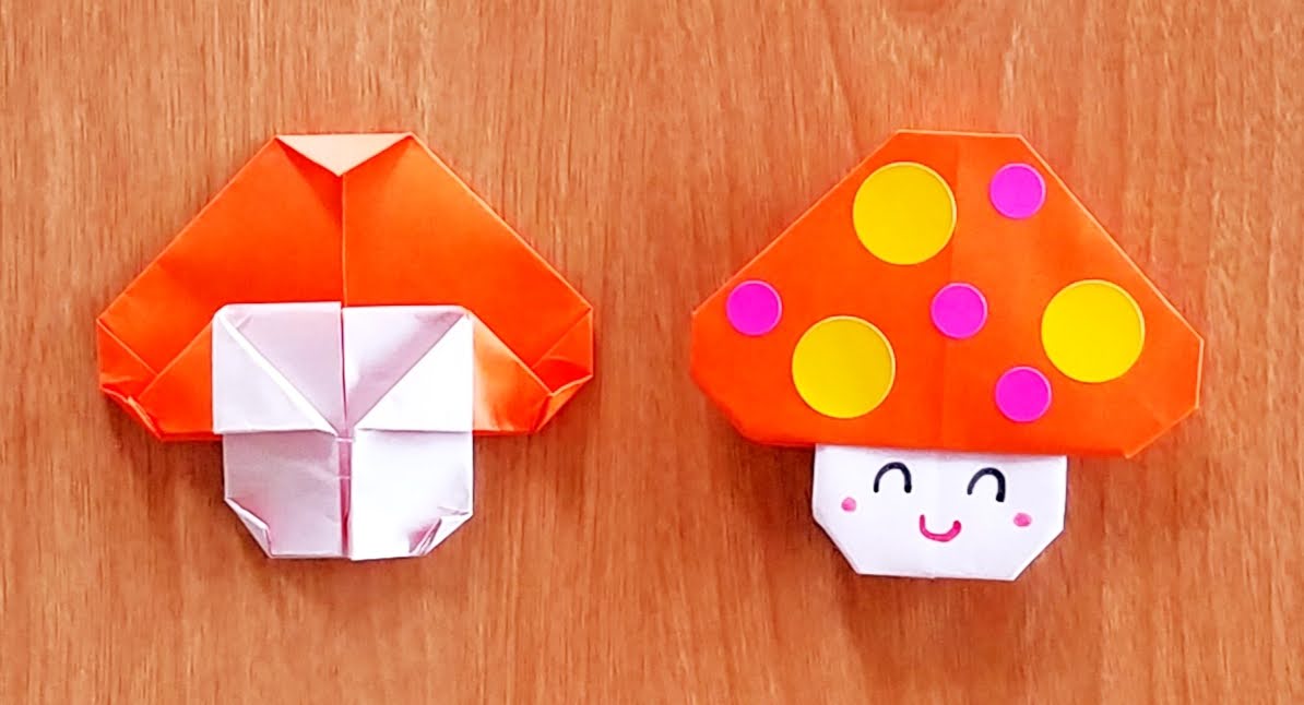 5歳児の折り紙きのこの作り方